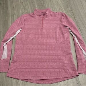 Chic Pink Patterned Women's Sweatshirt